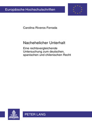 cover image of Nachehelicher Unterhalt